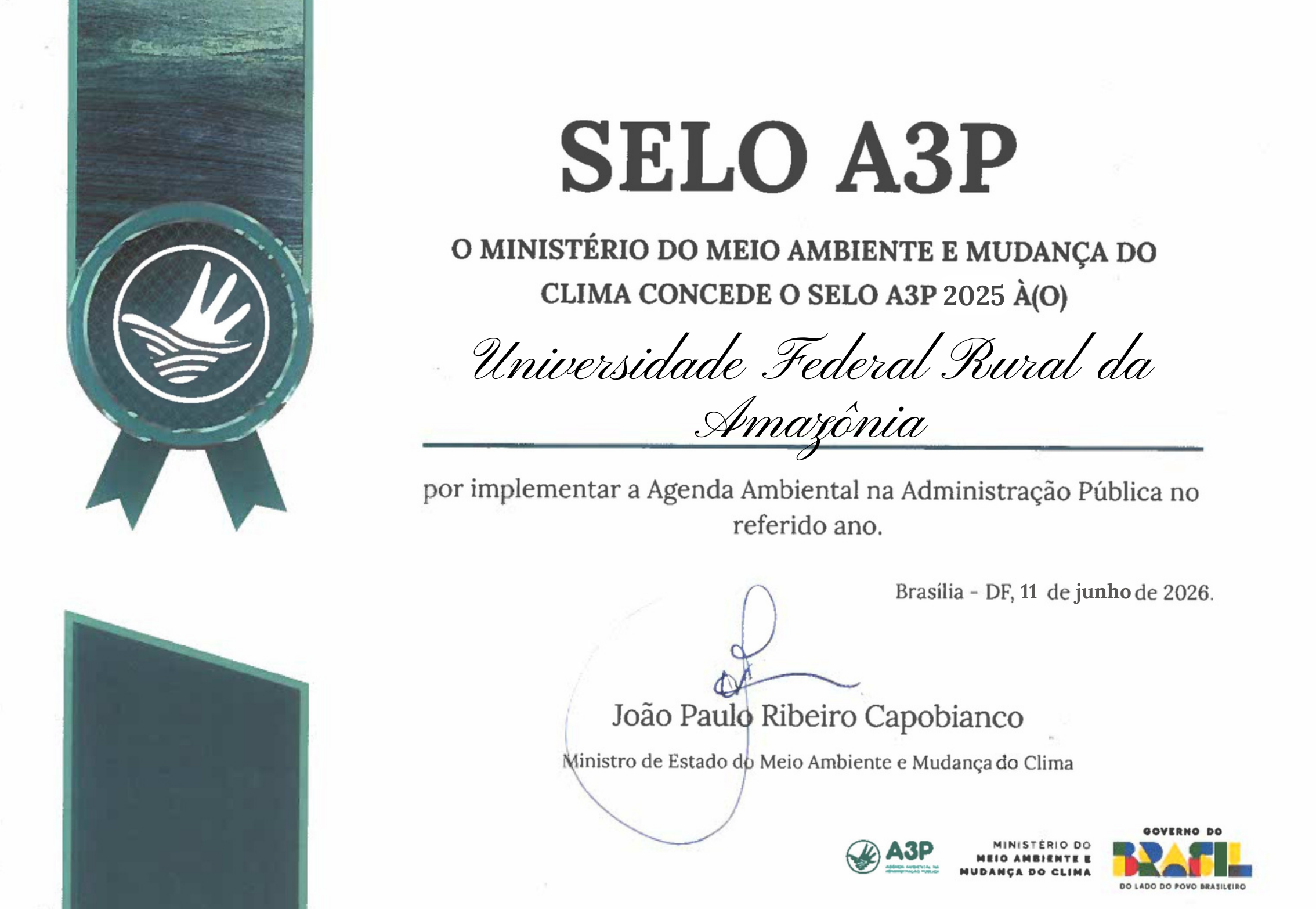 Selo A3P 2025 UFRA