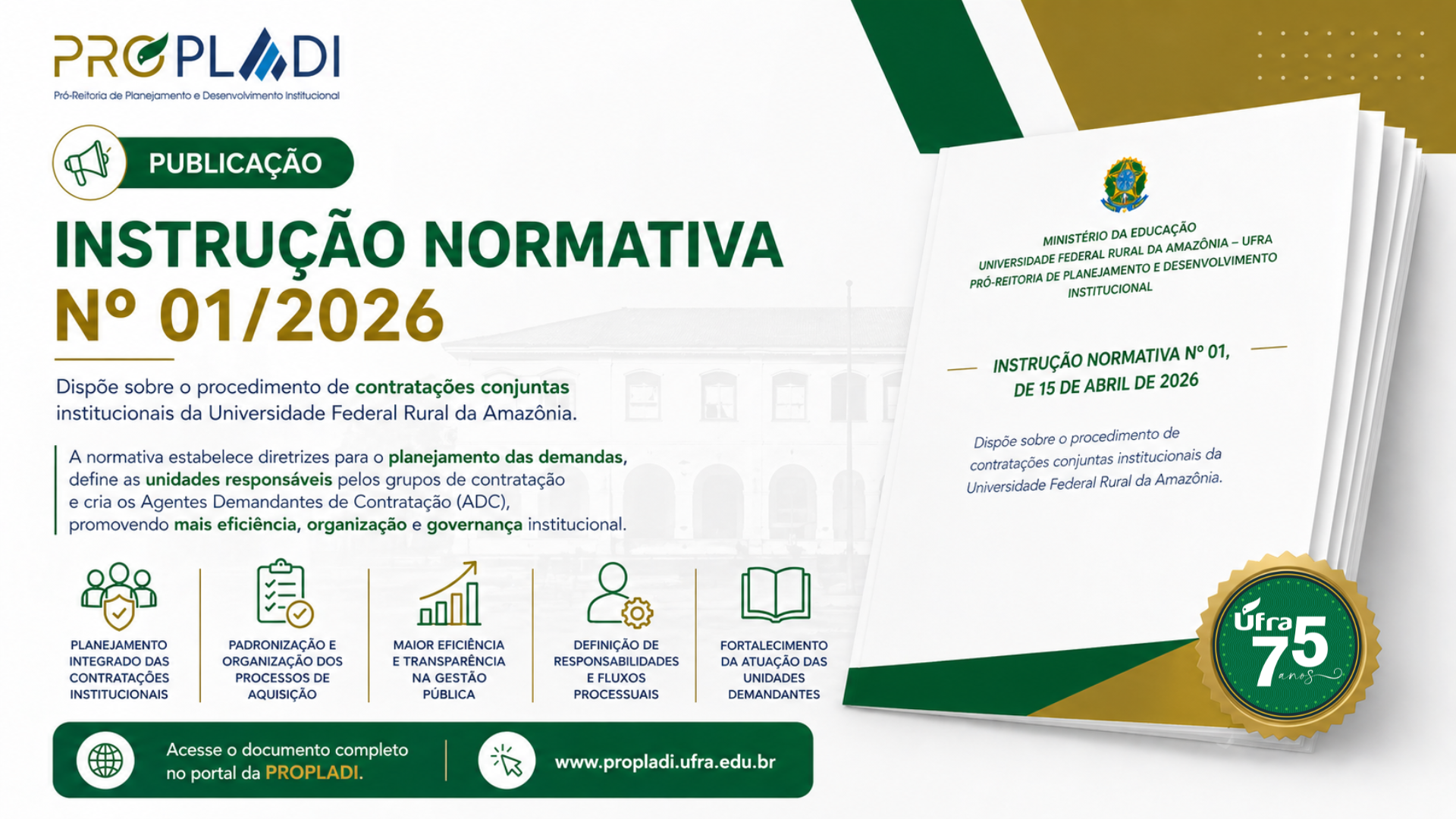 📢 INSTRUÇÃO NORMATIVA Nº 01/2026